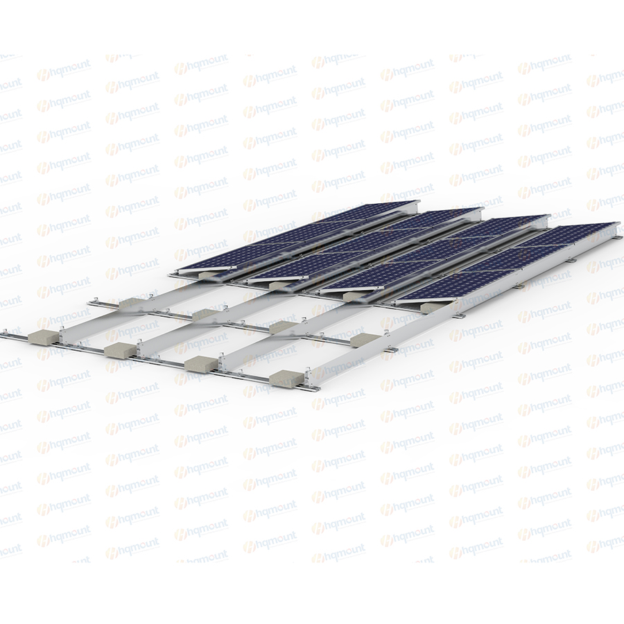 Solar Flat Roof Ballast Racking